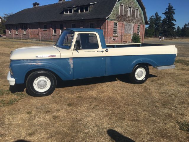 1962 ford f-100 unibody 71k. miles survivor v8 garage find worldwide no reserve