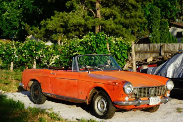1964 fiat 1500 cabriolet 118h - runs! 95% complete!