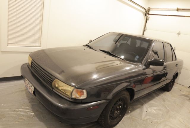 1994 nissan sentra sunny tsuru 94 b13 5 speed manual custom carbon hood no rust