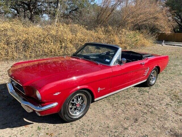 1966 ford mustang convertible original rangoon red car
