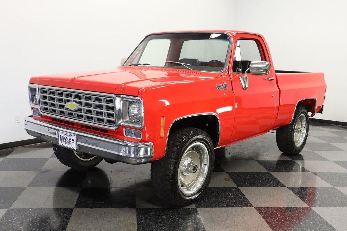 1976 chevrolet pickup truck 4x4 3 speed automatic 56056 miles