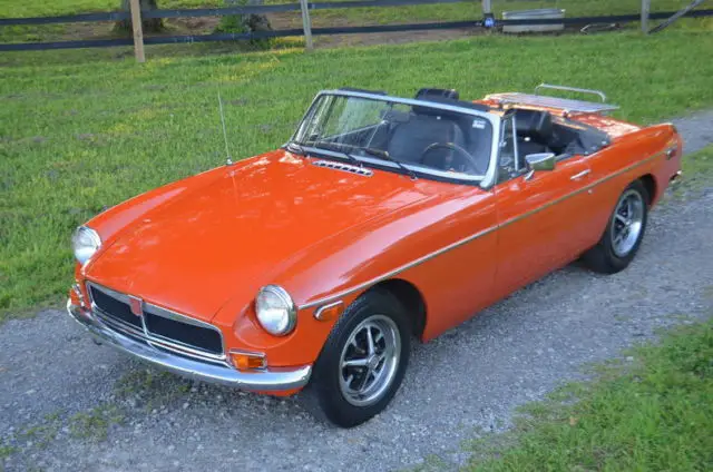 solid southern states chrome bumper mgb roadster