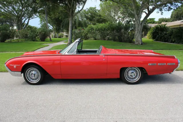 1962 ford thunderbird roadster "factory 89z, recent very expensive restoration"