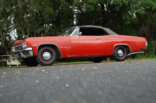 1965 chevrolet impala convertible #'s matching 396/325hp muncie 4-speed survivor