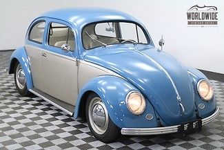 1954 volkswagen beete oval window restored. 600 miles! rare!