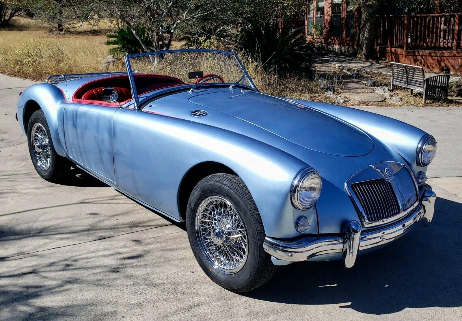1958 mg mga red convertible original look