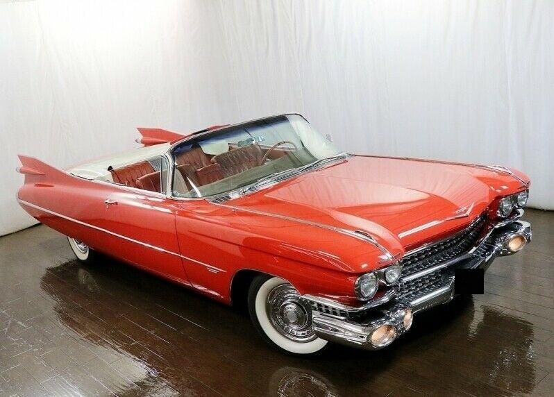 1959 cadillac series 62 convertible 70491 miles red automatic