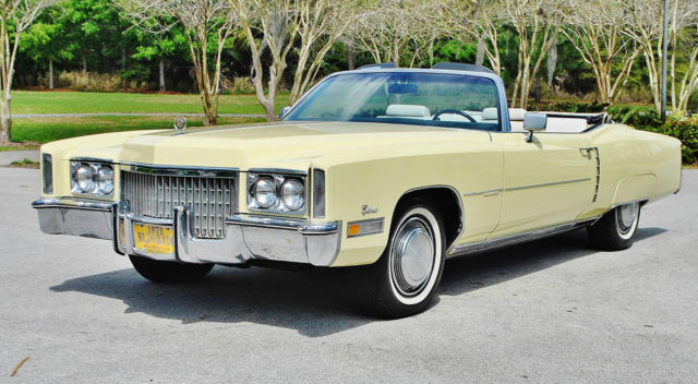 wow is all there can be said 1972 cadillac eldorado convertible stunning colors