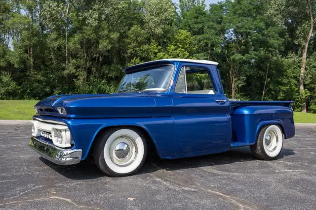 1965 gmc c10 pickup custom paint lowered 327 v8 5 speed transmission
