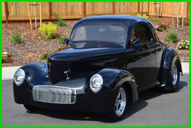 custom 1941 willys coupe chevy streetrod corvette 327/350 s10 pdb ps california