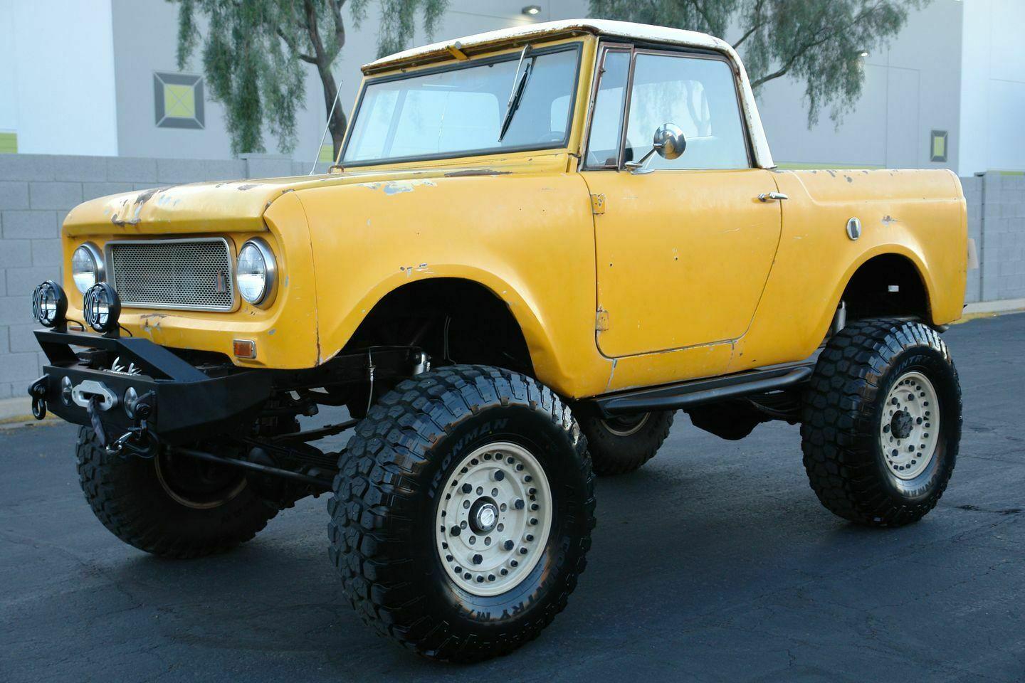 1964 international scout suv yellow with 2345 miles