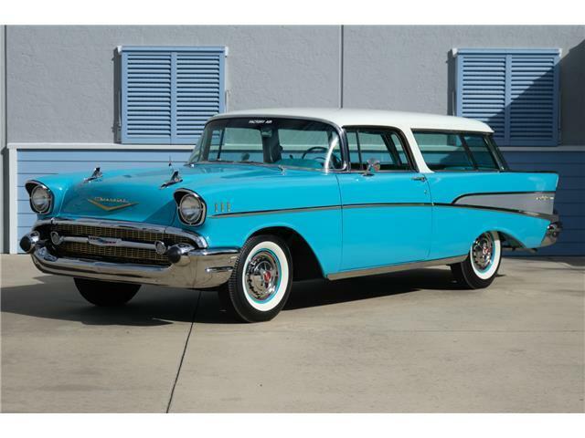 1957 chevrolet nomad 283ci v8 turquoise and white outstanding car