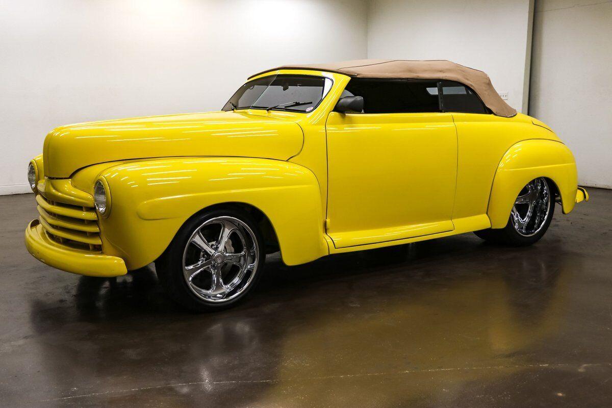 1948 ford convertible restomod 22822 miles yellow convertible
