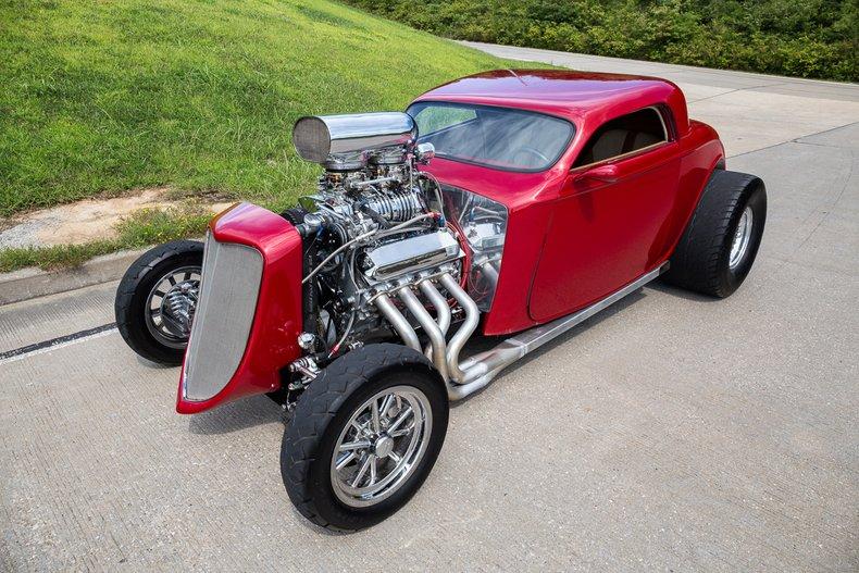 1933 ford 3 window coupe supercharged