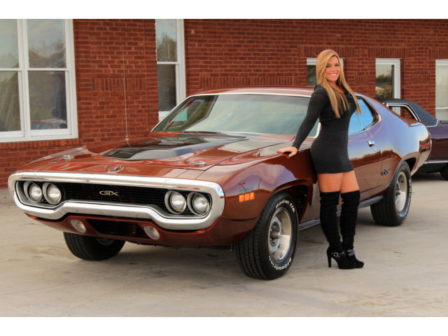 1971 plymouth gtx #s matching 440 6 pack vcode rare only 62 built a33 track pack