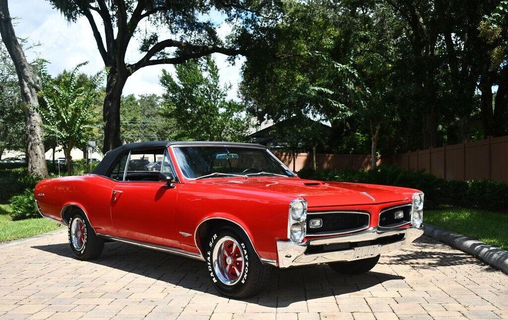1966 pontiac le mans convertible v8 4 speed manual beautiful 78920 miles