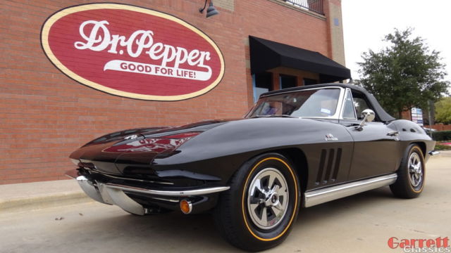 1965 chevrolet corvette 396 425hp l78 collector vette - tuxedo black - video