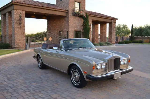 1983 rolls royce corniche convertible exceptional 100% original az 2 owner car