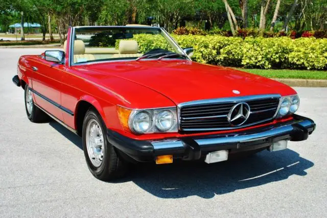 1983 mercedes-benz 380sl roadster 2-tops extremely nice car low mileage stunning