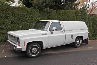 1974 chevy pu with canopy. automatic. great driver