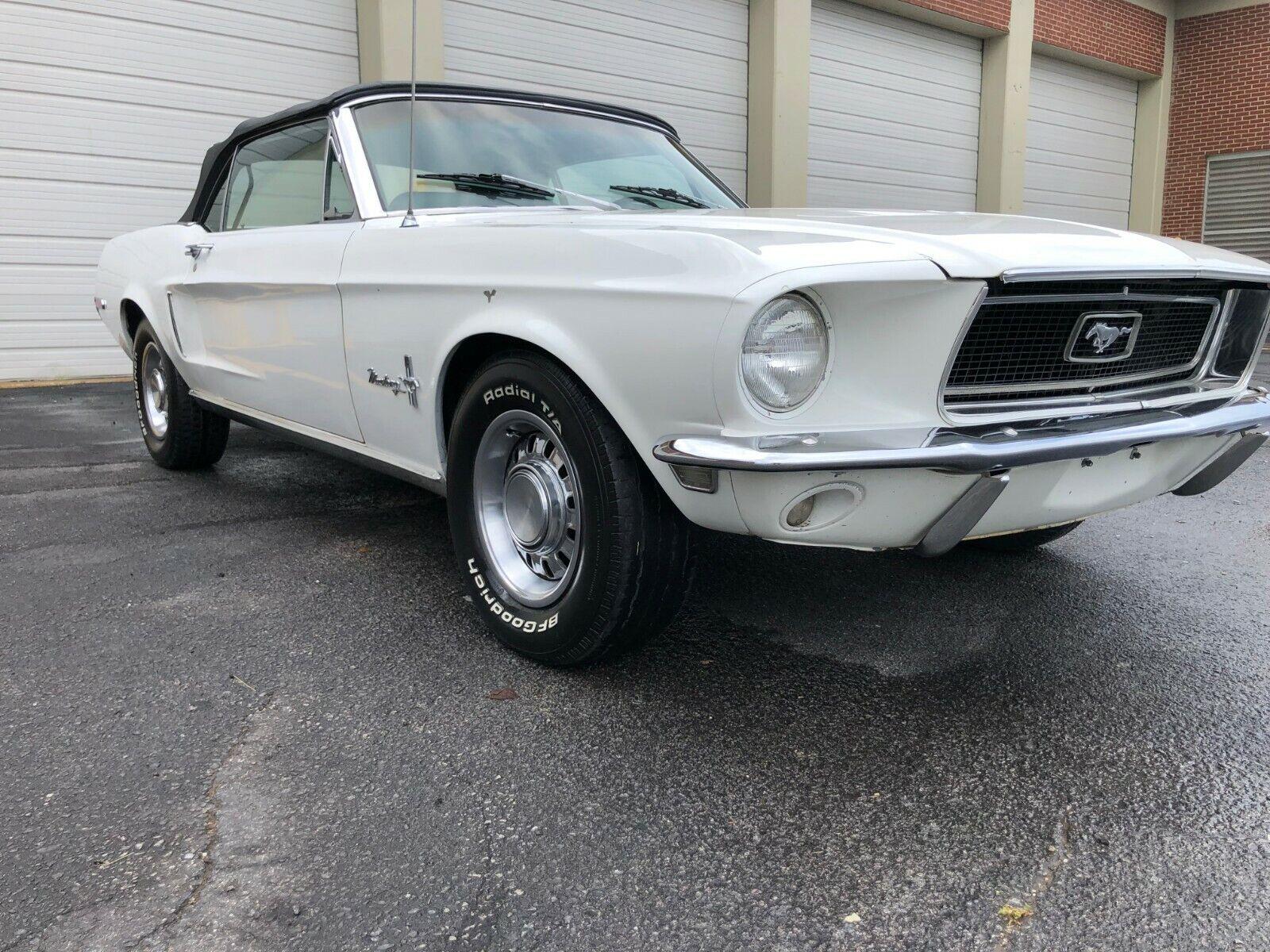 1968 ford mustang deluxe convertible originally brittany blue 72056 miles