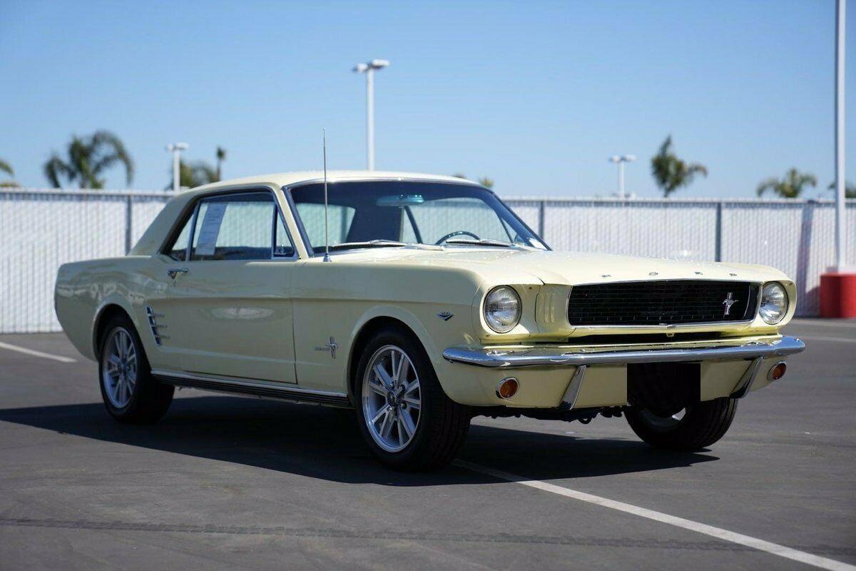 1966 ford mustang coupe yellow 4 speed manual gorgeous professionally restored