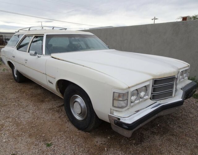 1975 pontiac safari wagon clamshell factory v8 ac ps pdb rot free az car rare