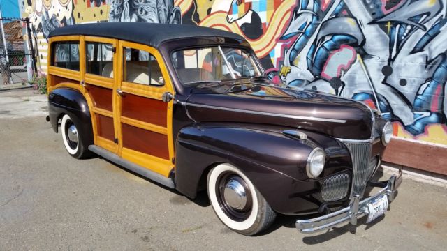 1941 ford super deluxe woody wagon. nut + bolt restoration