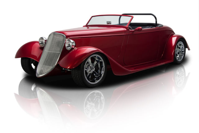 frame off built roadster 302 v8 a0d 4 speed automatic leather disc brakes