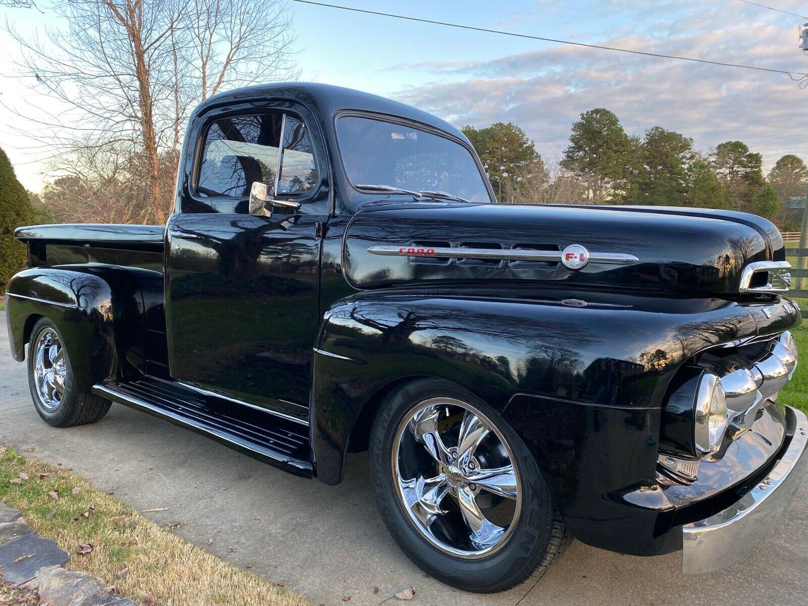1952 ford f1 pickup black rwd automatic completely rebuilt ford 302 ho