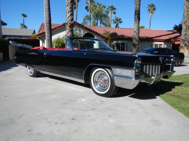1965 cadillac eldorado 57000 miles restored and loaded black w red convertible