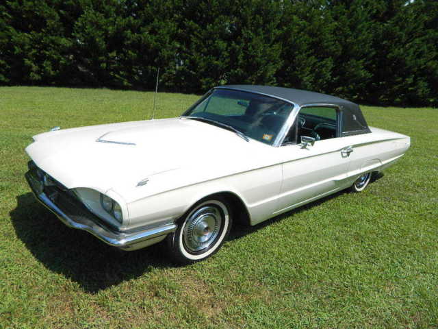 1966 ford thinderbird white/black extremly clean 390 v8