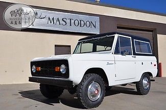 1973 white 4x4 4 wheel drive bronco