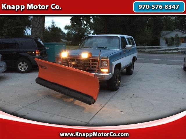 1979 chevrolet c/k 10 blazer snow plow truck