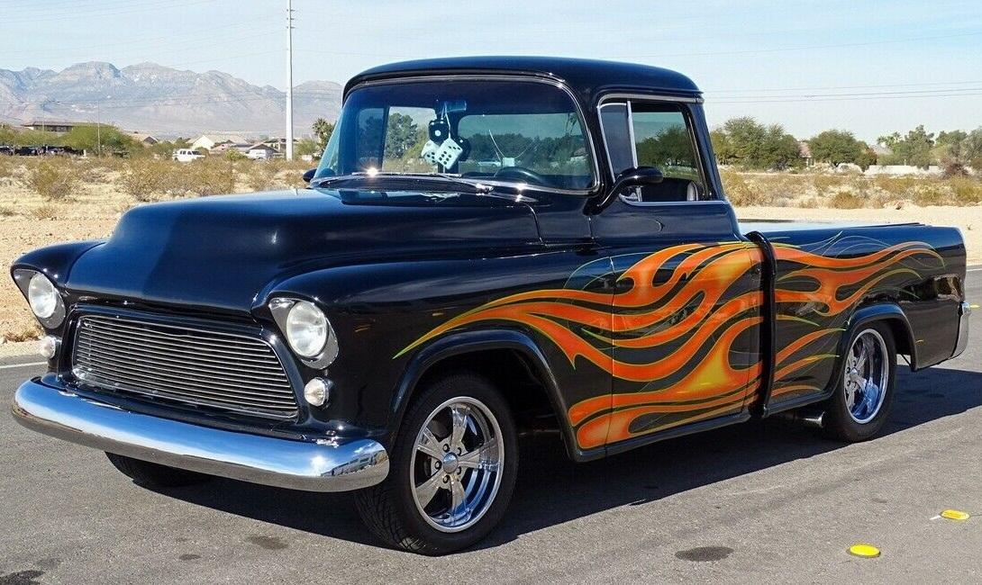 1957 chevrolet cameo 383 cid v8 automatic 9000 black