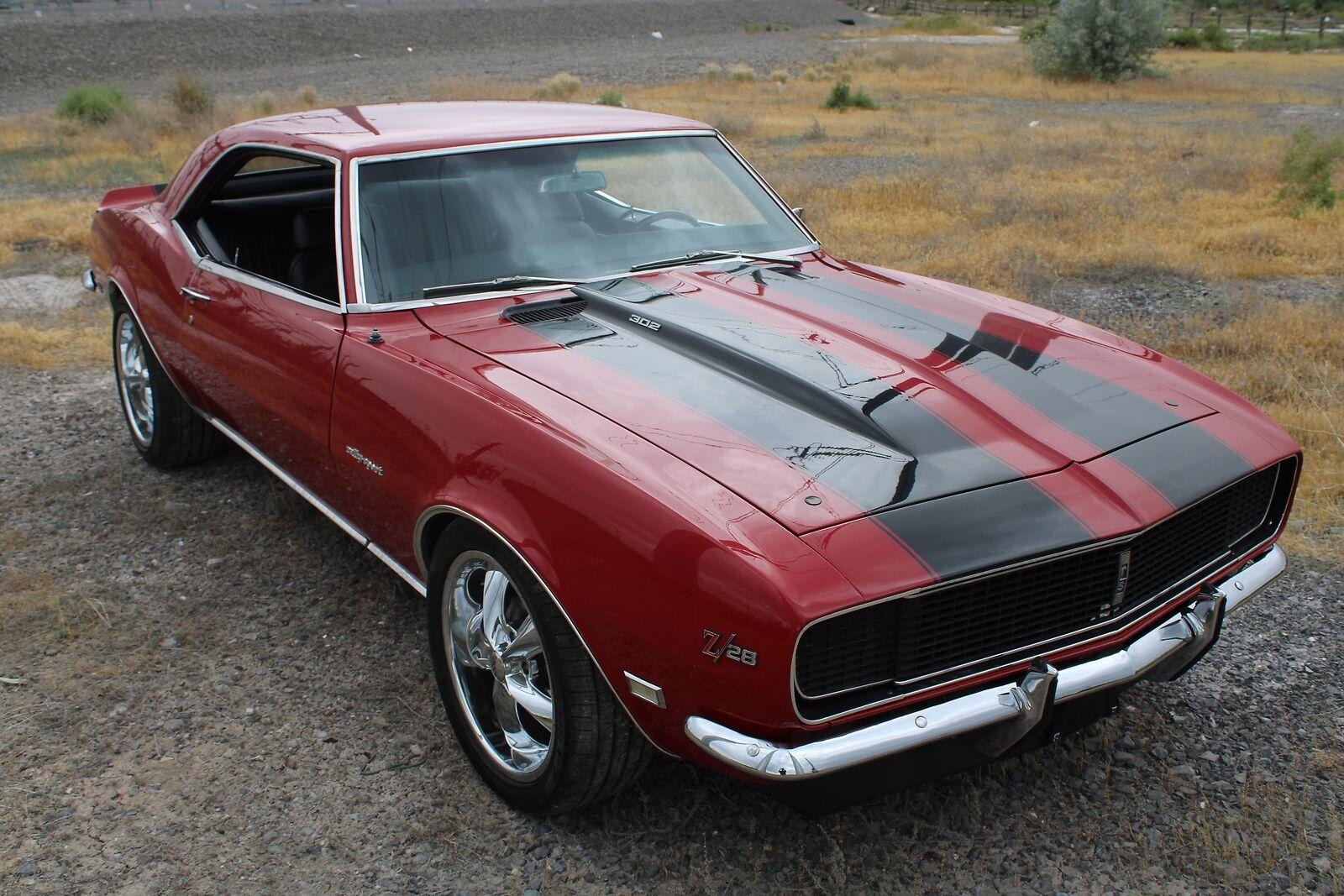 1968 chevrolet chevy camaro manual red 383 stroker 92076 miles