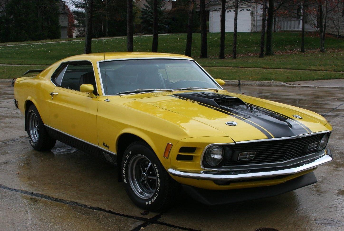 1970 ford mustang mach 1 fastback 351-4v engine