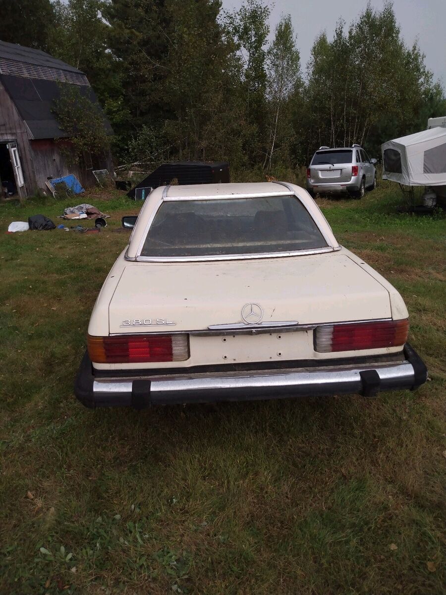 1982 mercedes-benz sl-class convertible white rwd automatic sl