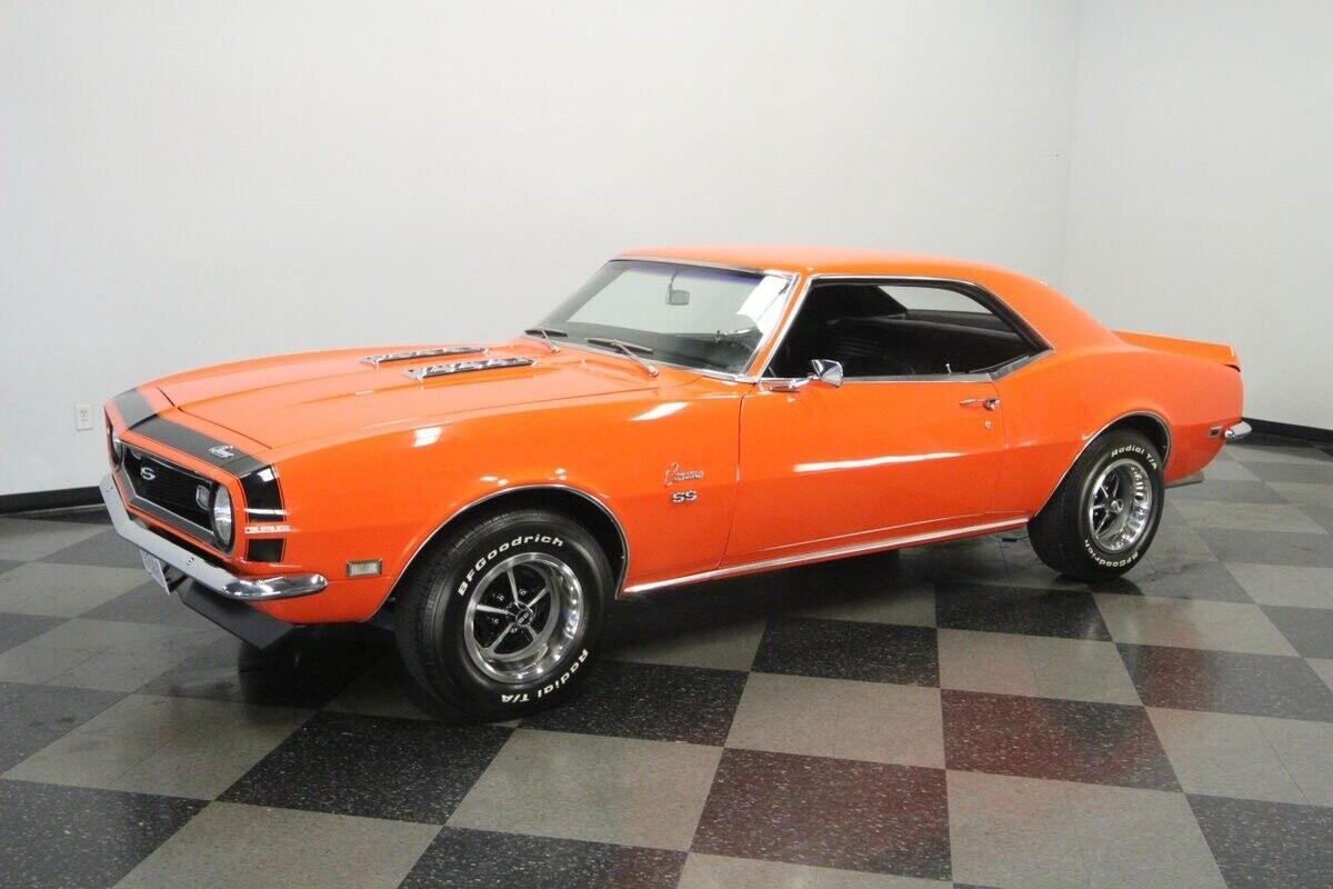 1968 chevrolet camaro ss 396 tribute 396 v8 hugger orange coupe