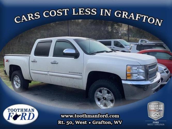 2012 chevrolet silverado 1500 lt 4x4 lt 4dr crew cab 5.8 ft. sb for sale in grafton, west virginia