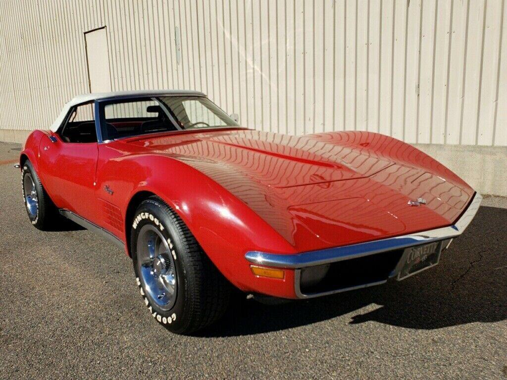 1970 chevrolet corvette convertible gorgeous monza red