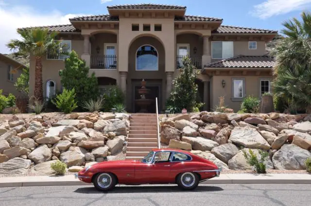 1970 jaguar xk e-type coupe ~ all numbers matching ~ beautiful 'signal red' wow!