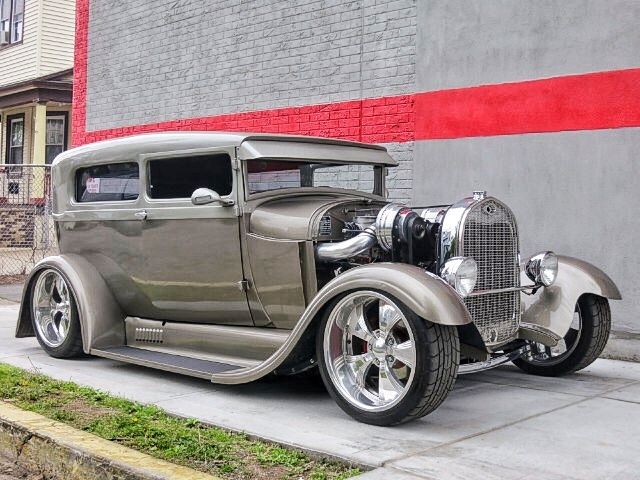 1929 ford model a tudor pro touring street twin supercharged hot rod show car