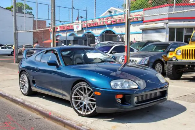 1993 toyota supra twin turbo targa top automatic 89k miles baltic blue rare !
