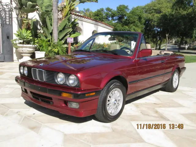 1991 bmw 325ic e30 convertible 5spd 147k miles clean title carfax must see