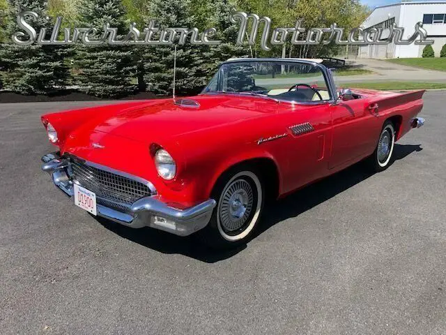 1957 red convertible light project 390 cid nice driver