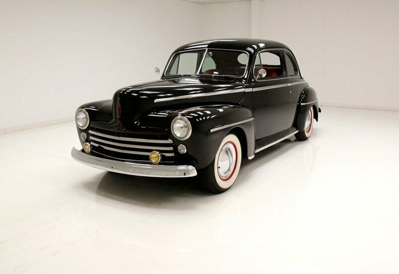 deep black paint/leather interior/239ci v8/3-speed manual/12-volt upgrade