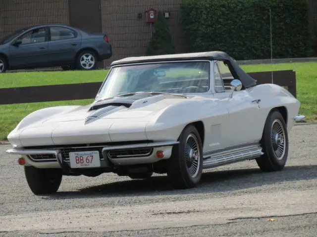 1967 ermine white big block 427 - 390hp 4 speed ncrs show car
