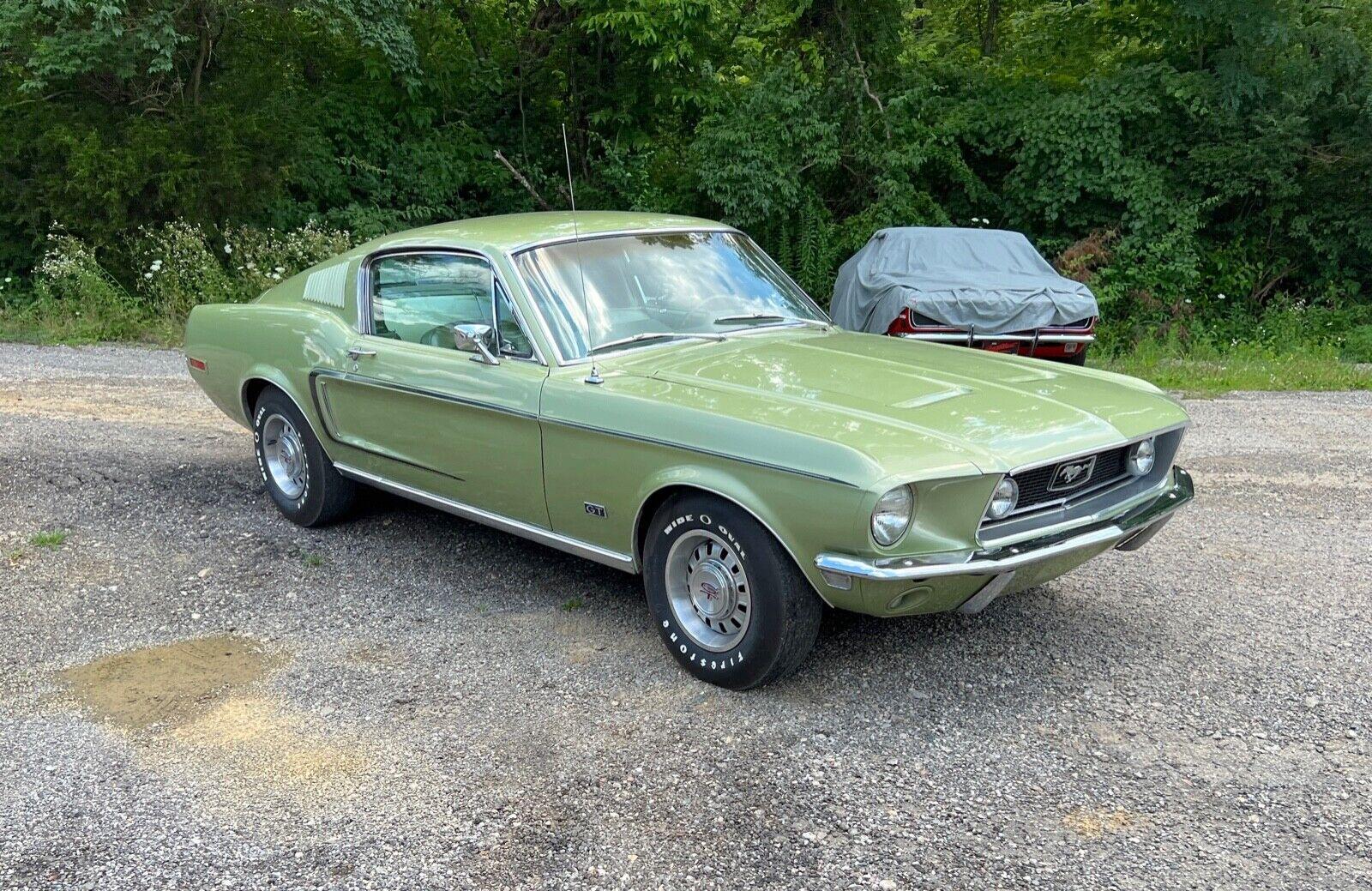 1968 ford mustang fastback gt j code 302 4bbl auto ac deluxe interior