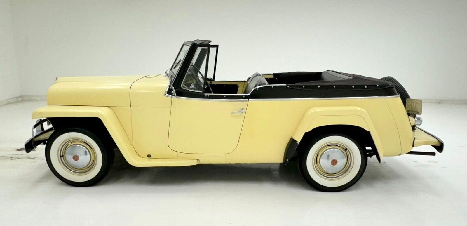 1950 willys jeepster vj3 463 convertible 3 speed manual